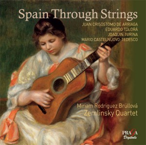 Spain-Through-Strings ....................................................... The Strad: The young Slovak guitarist Miriam Rodriguez Brüllová gives a technically immaculate account that perfectly captures the work’s playfulness, and reveals an abundance of dexterity in the outer movements.
The Zemlinsky Quartet achieves a perfect balance with Rodriguez Brüllová in Castelnuovo-Tedesco’s conversational passages. 